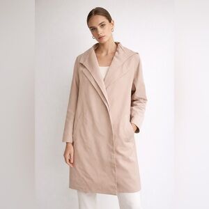 LYNN Kenneth Lynn Beige Lightweight Trench Coat – Size 2 (Bust 85cm)